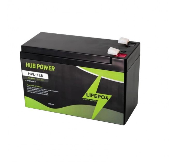Акумуляторна батарея Hub Power HPL-128 12.8V 8AH LiFePO4