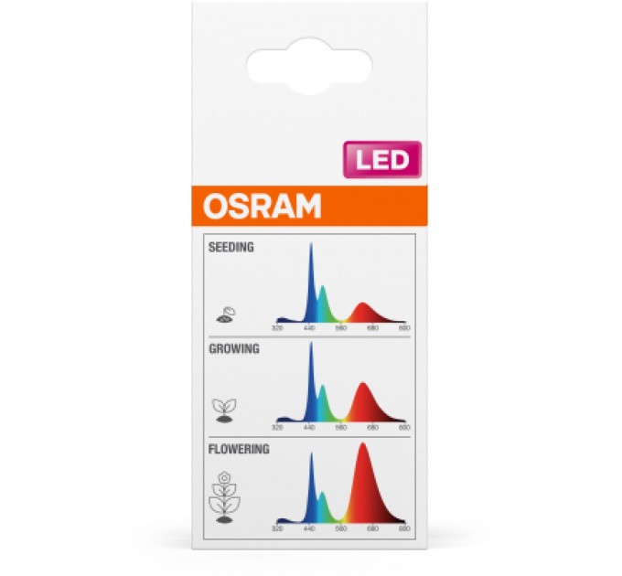 Лампочка Osram LED T60 GROW 10W CL 230V FR E27 (4058075845787)