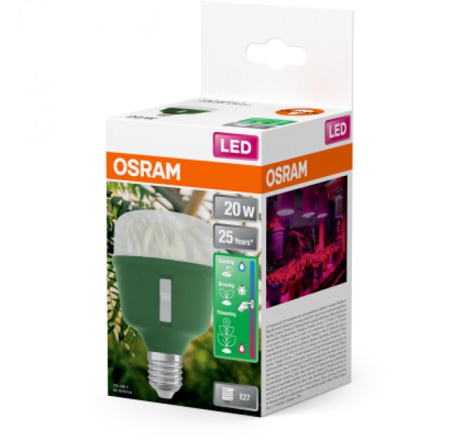 Лампочка Osram LED T80 GROW 20W CL 230V FR E27 (4058075845800)