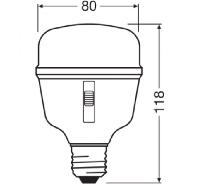 Лампочка Osram LED T80 GROW 20W CL 230V FR E27 (4058075845800)