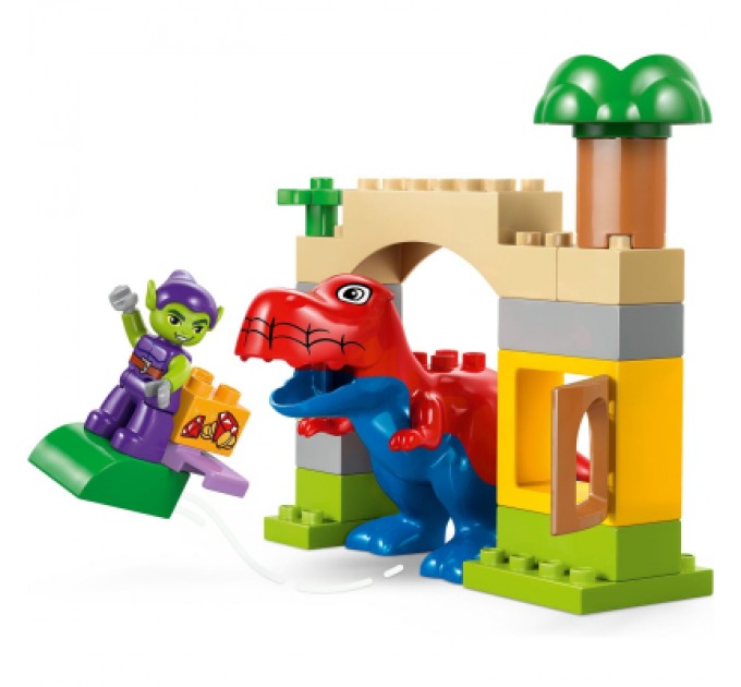Конструктор LEGO DUPLO Marvel Динозавр Spidey-Rex проти Зеленого Гобліна (10463)
