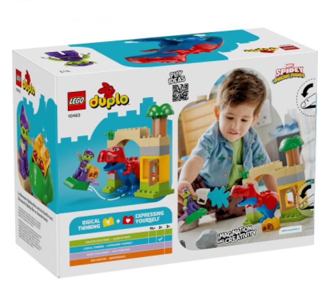 Конструктор LEGO DUPLO Marvel Динозавр Spidey-Rex проти Зеленого Гобліна (10463)