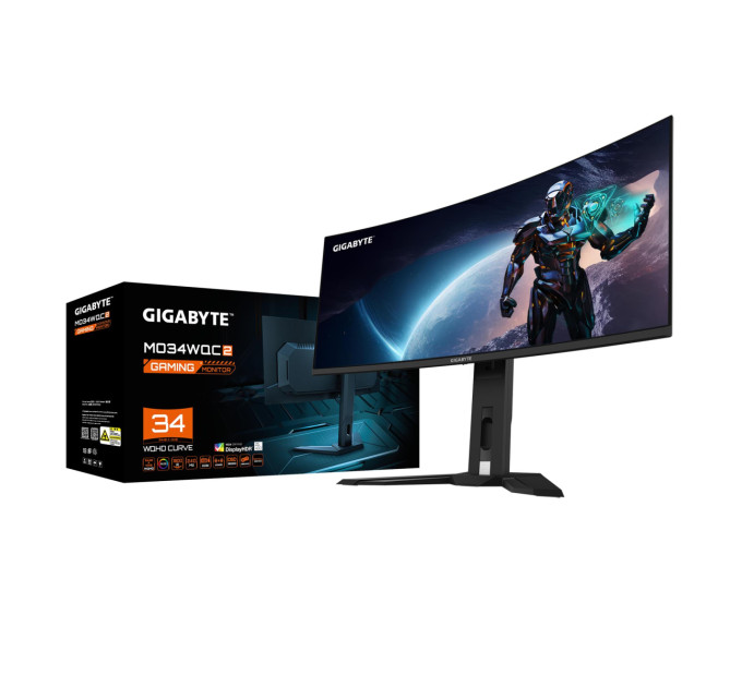 GIGABYTE Монітор 34" MO34WQC2 EK GIGABYTE