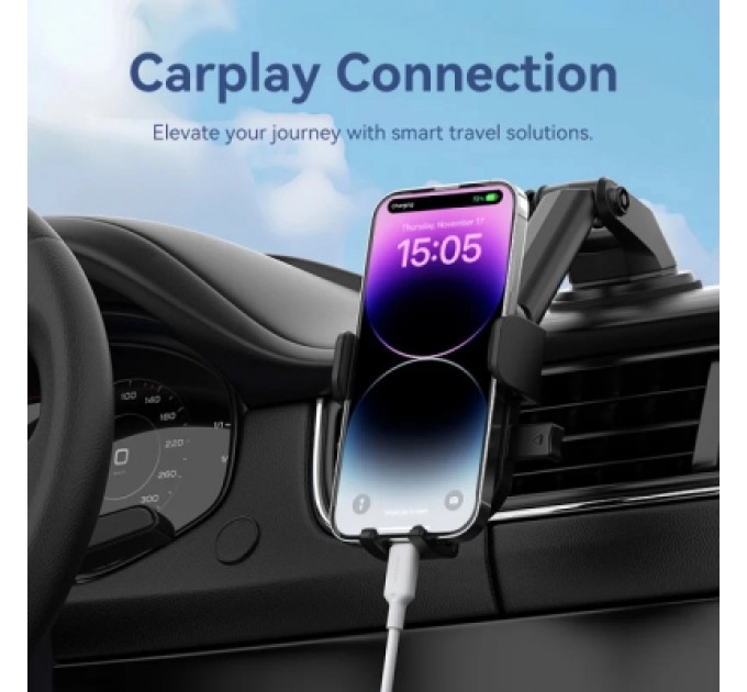 Дата кабель USB-C to Lightning 2.0m 3A black Vention (LAKBH)