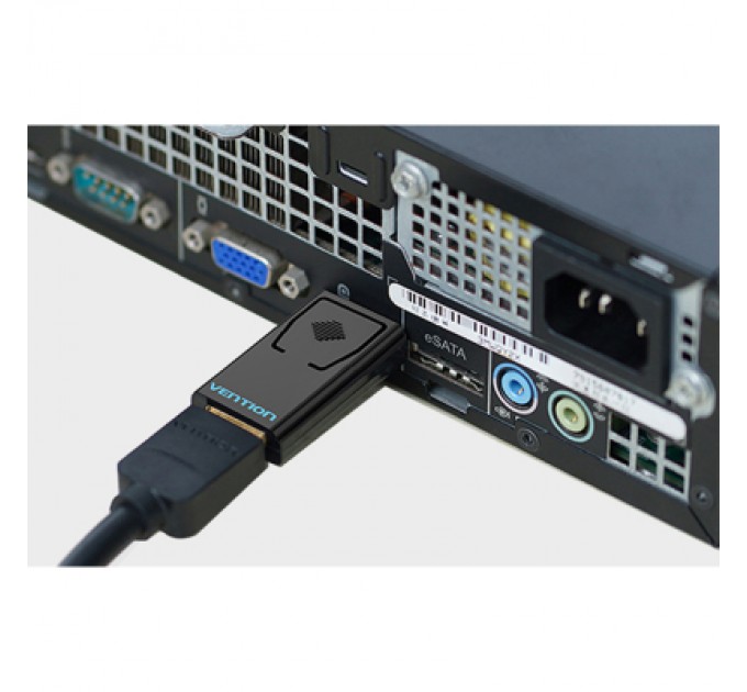 Перехідник DP Male to HDMI Female black Vention (HBKB0)