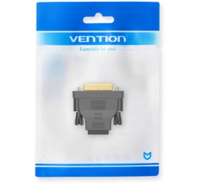 Перехідник DVI(24+1) Male to HDMI Female black Vention (ECDB0)