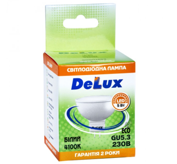 Лампочка Delux JCDR 5Вт 4100K 220В GU5.3 (90001293)