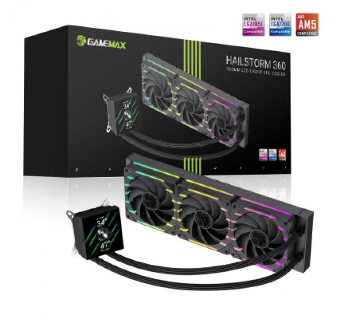 Кулер до процесора Gamemax HAILSTORM 360 BK