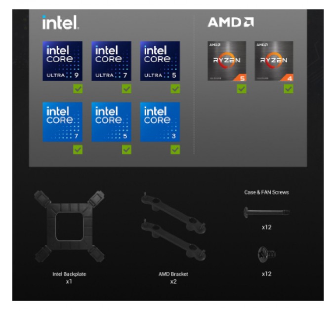 Кулер до процесора Gamemax HAILSTORM 360 BK