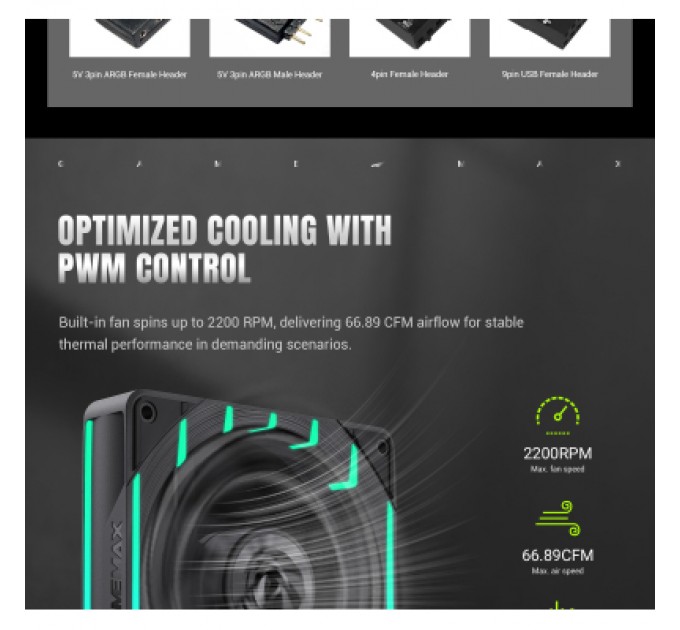 Кулер до процесора Gamemax HAILSTORM 360 BK