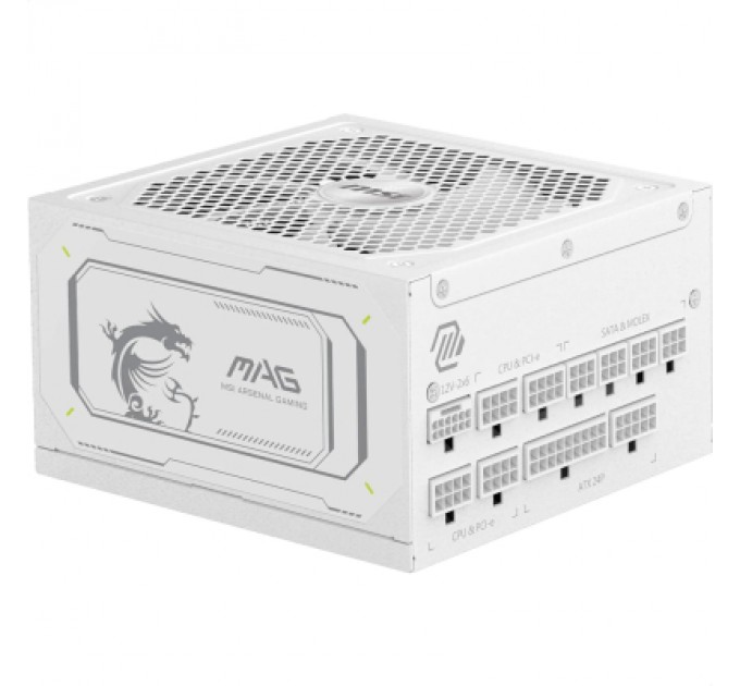 Блок живлення MSI 1000W (MAG A1000GL PCIE5 WHITE)