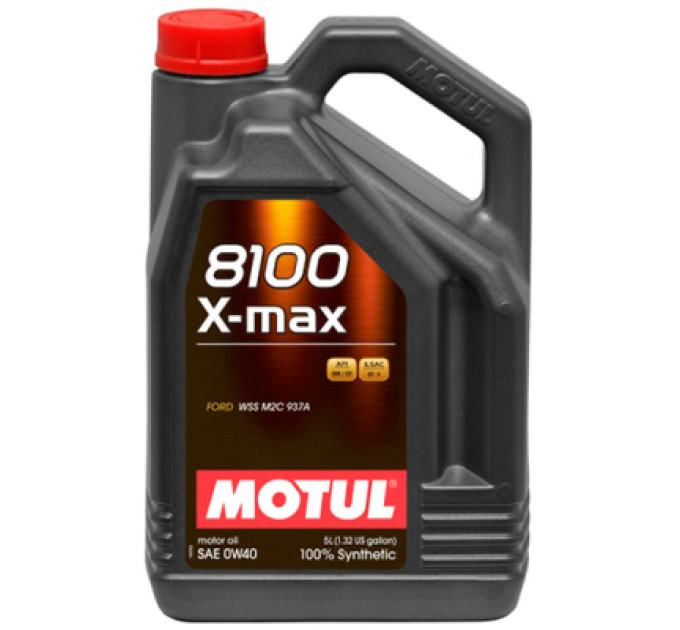 MOTUL Моторна олива MOTUL 8100 X-max SAE 0W40 5 л (104533)