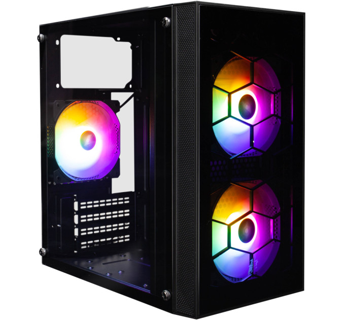 1stPlayer Корпус 1stPlayer X1-BK-3F1-PS-600FK-EU Black 600W