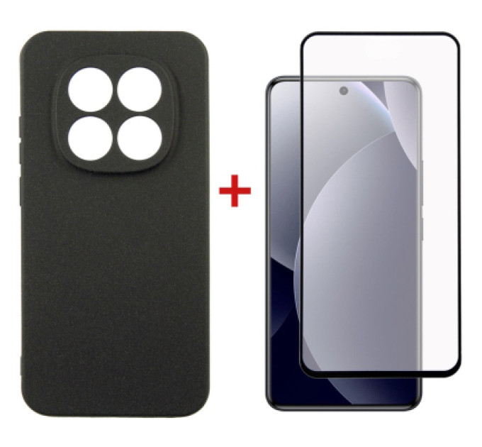 Dengos Чохол до мобільного телефона Dengos Carbon + glass Xiaomi Redmi Note 15 Pro 5G Black (DG-KM-186)