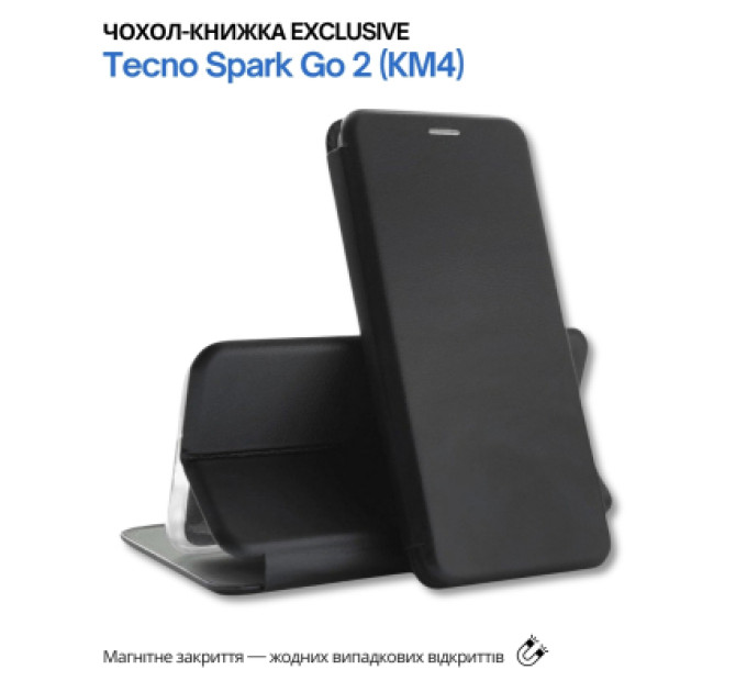 BeCover Чохол до мобільного телефона BeCover Exclusive Tecno Spark Go 2 (KM4) Black (715006)