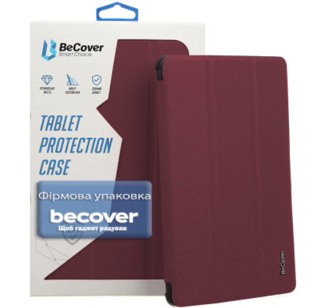 BeCover Чохол до планшета BeCover Smart Case Lenovo Idea Tab Plus 12.1" Red Wine (715085)
