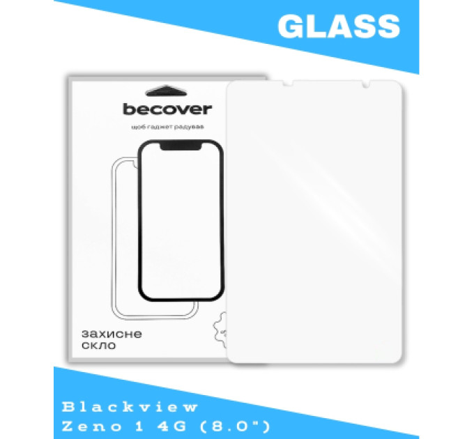 BeCover Скло захисне BeCover Blackview Zeno 1 4G 8.0" (714899)