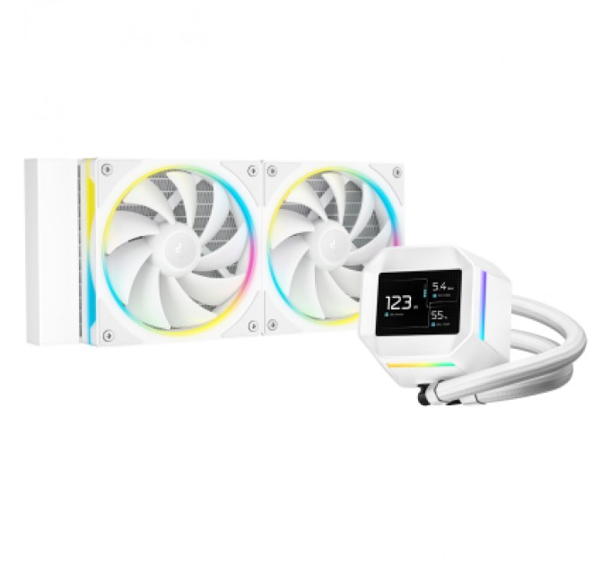 Система рідинного охолодження Deepcool LM240 WH (R-LM240-WHDMMC-1)