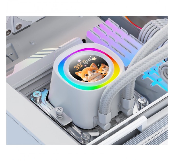 Система рідинного охолодження ID-Cooling FX360 LCD WHITE