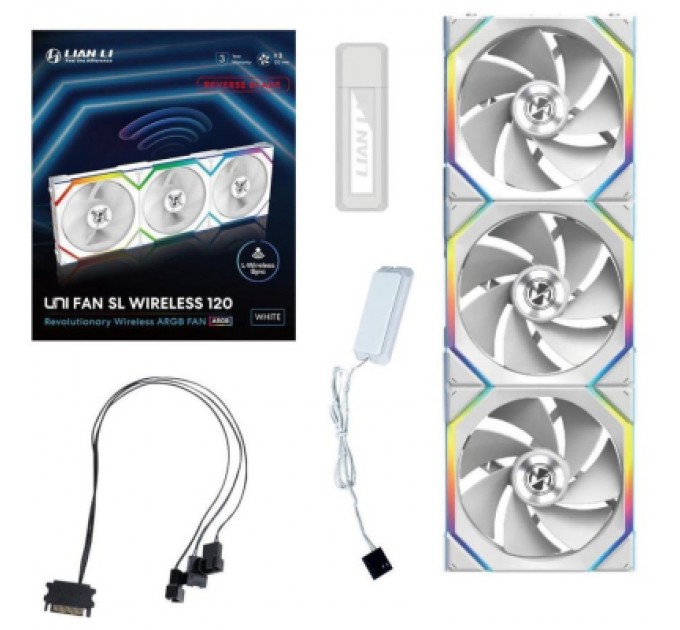Кулер до корпусу Lian Li UNI Fan SL WIRELESS LCD 120-3 REVERSE (G99.12RSLLCD1W3B.00)