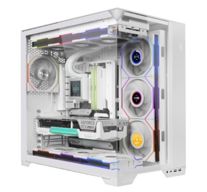 Кулер до корпусу Lian Li Повітряне охолодження для ПК LIAN LI UNI Fan TL WIRELESS LCD 120-1 REVERSE, (G99.12RTLLCD1W1W.00)