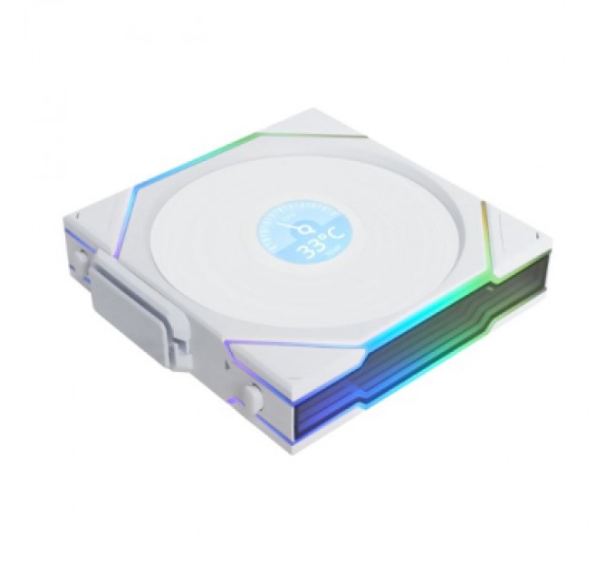 Кулер до корпусу Lian Li Повітряне охолодження для ПК LIAN LI UNI Fan TL WIRELESS LCD 120-1 REVERSE, (G99.12RTLLCD1W1W.00)