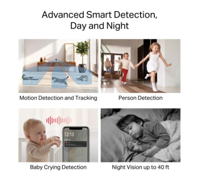 Камера відеоспостереження Mercusys IP-Камера MERCUSYS MC200 FHD N300 microSD motion detection (MC200)