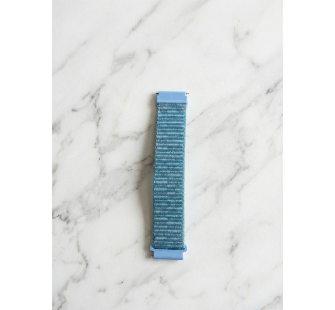 BeCover Ремінець BeCover Nylon Style для Xiaomi Amazfit Bip (20mm) Lite/Bip S Lite/Bip 3/Bip 3 Pro/GTR 42mm/GTS/TicWatch S2/TicWatch E/GTS 3/GTS 2 mini Aqua Blue (714995)