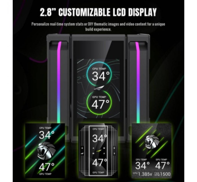 Кулер до процесора Gamemax SIGMA 620 LCD BK