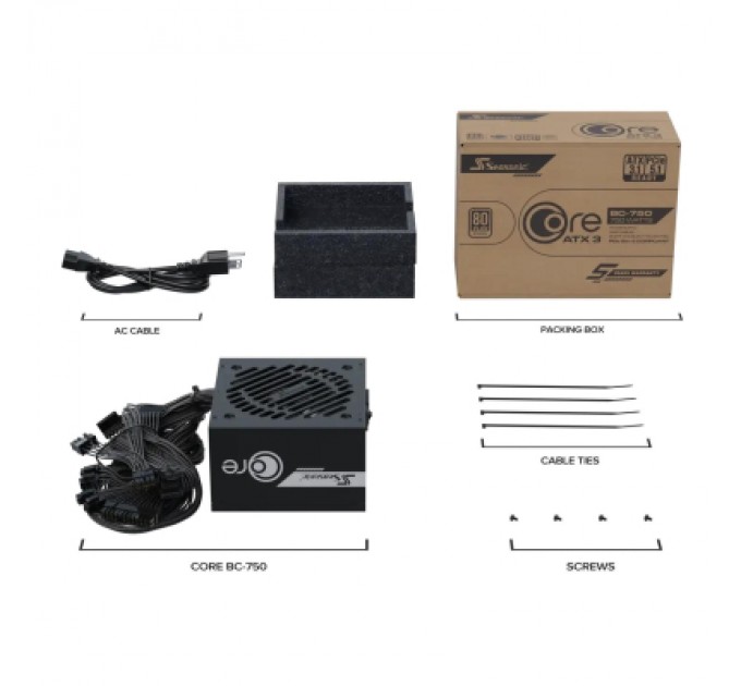 Блок живлення Seasonic 750W (CORE BC-750 ATX31)