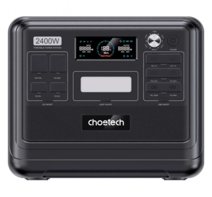 Зарядна станція Choetech BS008-BQB 2400W 2048Wh (BS008-BQB)