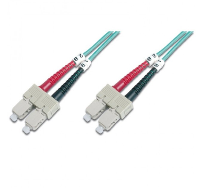 Оптичний патчкорд Digitus SC/UPC-SC/UPC, 50/125, MM, OM3, duplex, 3м (DK-2522-03/3)