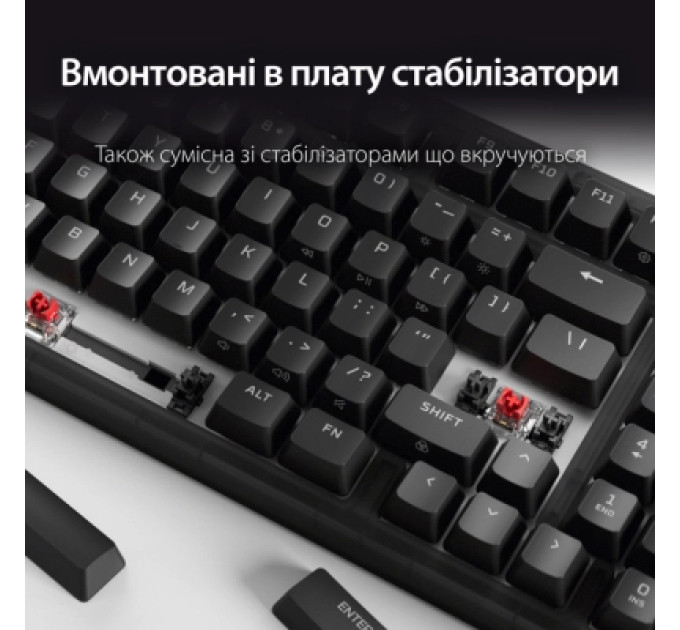 HyperX Клавіатура HyperX Origins 2 1800 HX Red USB UA Black (B4QS4AA)