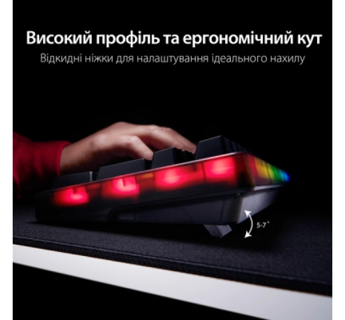 HyperX Клавіатура HyperX Origins 2 1800 HX Red USB UA Black (B4QS4AA)
