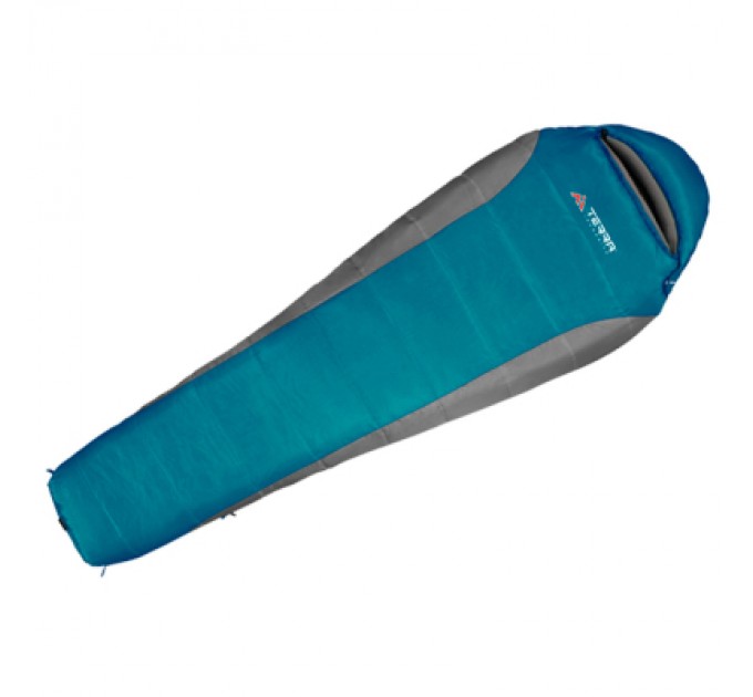 Спальний мішок Terra Incognita Siesta Long 200 R бірюзовий/сірий (4823081506928)