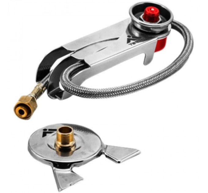 Адаптер для пальника Terra Incognita Adapter Tube з цангового балона на різьбу, зі шлангом (4823081506577)