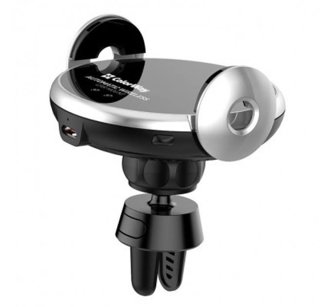 Універсальний автотримач ColorWay AutoSense Car Wireless Charger 2 10W Black (CW-CHAW035Q-BK)