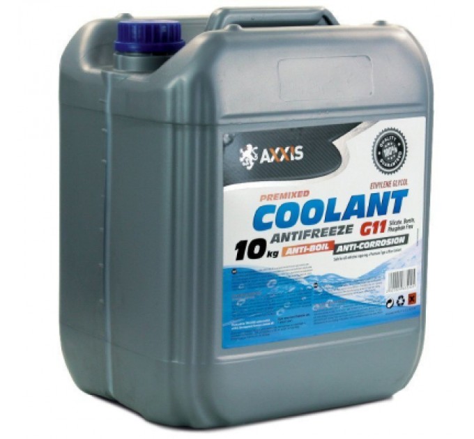 Антифриз AXXIS BLUE G11 Сoolant 10кг (AX-2012)