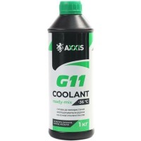 Антифриз AXXIS GREEN G11 Сoolant Ready-Mix -36°C 1кг (AX-P999-G11Gr RDM1)