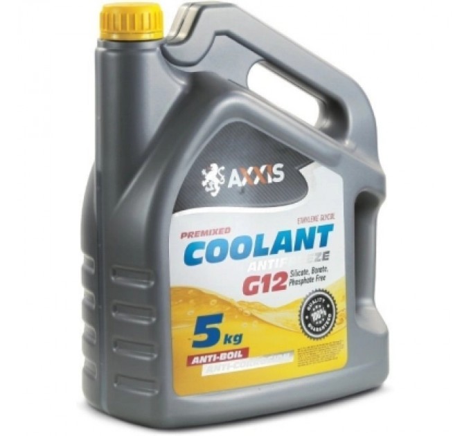 Антифриз AXXIS YELLOW G12 Сoolant 5кг (AX-2008)