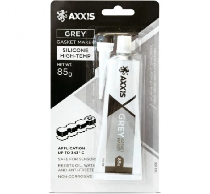 Герметик автомобільний AXXIS прокладок сірий 999 85гр (VSB-008)