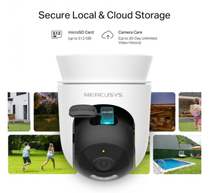 Камера відеоспостереження Mercusys IP-Камера MERCUSYS MC500 FHD N300 microSD motion detection, зовнішня (MC-500)