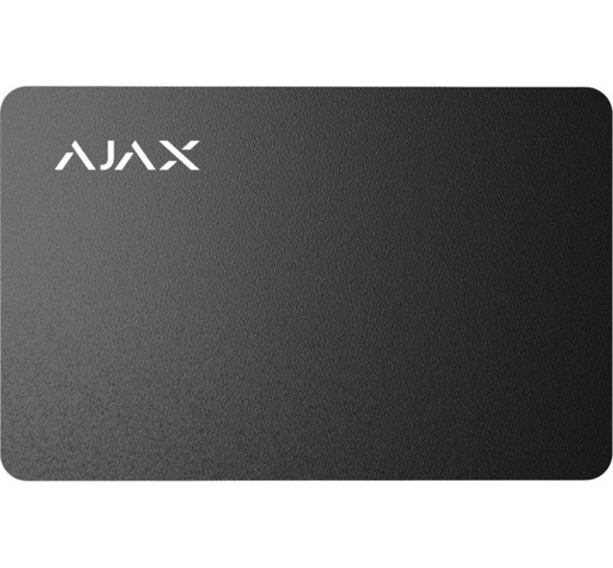 Безконтактна картка Ajax Pass Black (10шт) для клавіатури KeyPad Plus