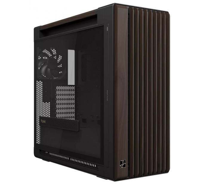 Корпус Asus ProArt PA602 Walnut Wood Tempered Glass Modern Black (90DC00J0-B09030)