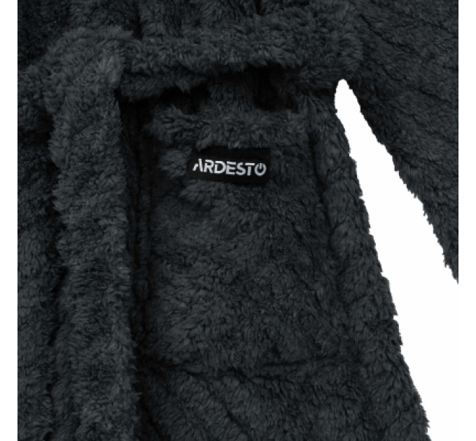 Ardesto Халат Ardesto жіночий Zigzag, розмір XXL, 100% поліестер, сірий (ART2120LGX)