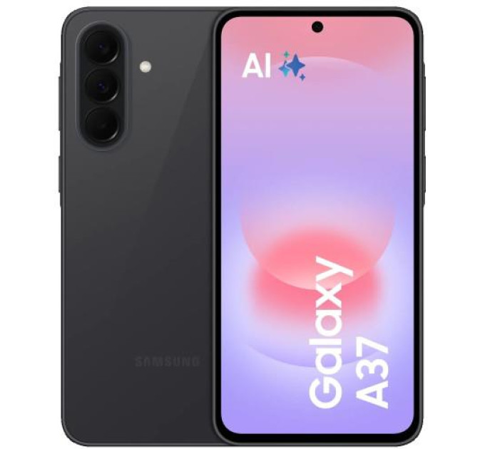 Samsung Смартфон Samsung Galaxy A37 5G 6/128GB Awesome Charcoal (SM-A376BZABEUC)