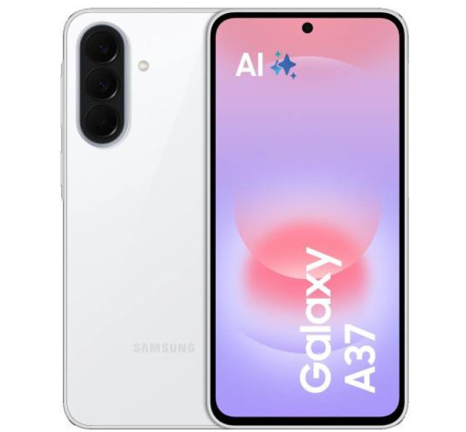 Samsung Смартфон Samsung Galaxy A37 5G 6/128GB Awesome White (SM-A376BZWBEUC)