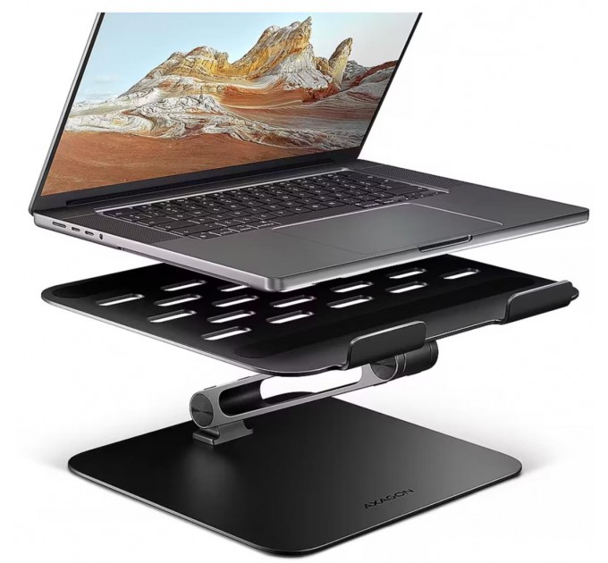 Підставка для ноутбуків AXAGON STND-LQB (розмір 10" – 17.3"), Чорний