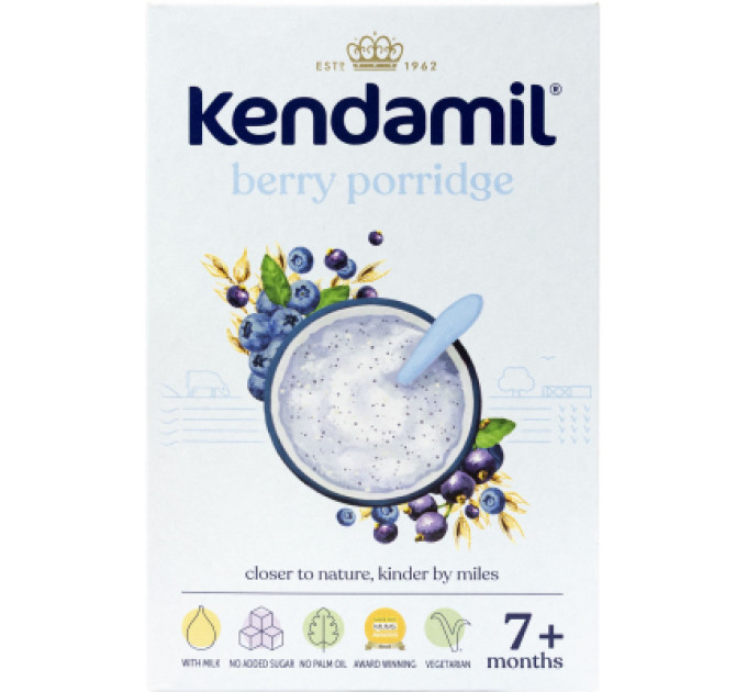 Kendamil Дитяча каша Kendamil Молочна з ягодами з 7 місяців 150 г (92000151)