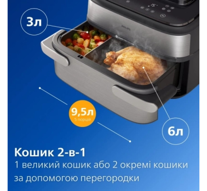 Philips Мультипіч Philips Ovi Dual SteamFry (NA565/02)